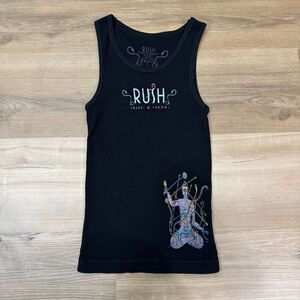 Rush Size S Ribbed Tank Top Black Snakes & Arrows World Tour 2007 Band Merch Y2K
